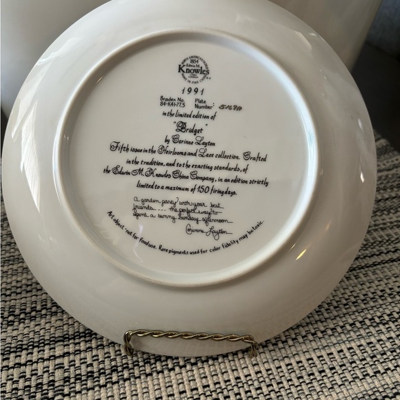 WP~Knowles "Bridget" China Co. 1991 Collection Corinne Layton Ltd Ed 5th Issue - Picture 2 of 6